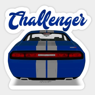 Challenger Srt-8 Blue Back Sticker